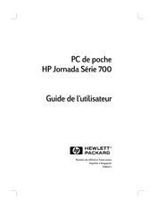 HP Jornada 700 Série Guide De L'utilisateur