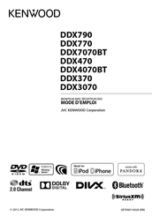 Kenwood DDX3070 Mode D'emploi