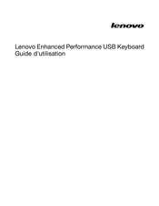 Lenovo Enhanced Performance USB Keyboard Guide D'utilisation