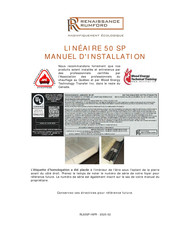 Renaissance LINÉAIRE 50 SP Manuel D'installation