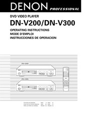 Denon Professional DN-V300 Mode D'emploi