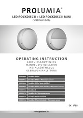 PROLUMIA LED ROCKDISC II Manuel D'utilisation