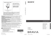 Sony BRAVIA KDL-52Z5800 Mode D'emploi
