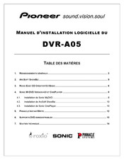 Pioneer DVR-A05 Manuel D'installation
