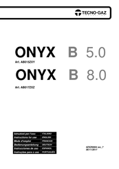 Tecno-Gaz ONYX B 5.0 Mode D'emploi