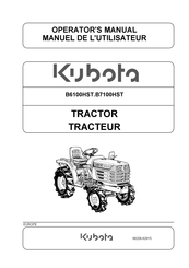 Kubota B6100HST Manuel De L'utilisateur