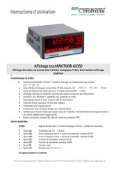 Motrona touchMATRIX AX350 Instructions D'utilisation