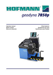 Hofmann geodyna 7850p Mode D'emploi