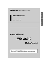 Pioneer AVD-W6210 Mode D'emploi