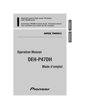 Pioneer DEH-P77D Mode D'emploi