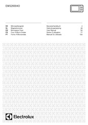 Electrolux EMS26004O Notice D'utilisation