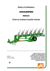 Amazone Hektor Notice D'utilisation