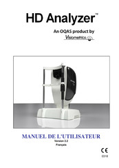 Visiometrics HD Analyzer OQAS-HDA Manuel De L'utilisateur
