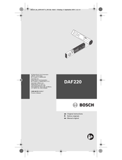 Bosch DAF220 Notice Originale