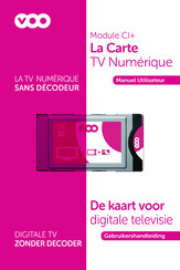 VOO La Carte TV Numérique Manuel Utilisateur