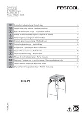 Festool CMS-PS 200 Notice D'utilisation D'origine