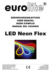 EuroLite LED Neon Flex Mode D'emploi