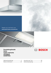 Bosch DID09T951 Notice D'utilisation