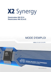 RADWAG X2 Synergy MA X2 A Série Mode D'emploi