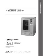 SciCan HydriM L110w Manuel De L'utilisateur