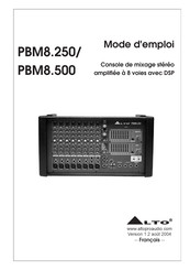 SEIKAKU TECHNICAL GROUP Alto PBM8.250 Mode D'emploi