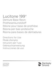 Dentsply Sirona Lucitone 199 Mode D'emploi