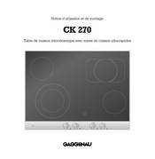 Gaggenau CK 270 Notice D'utilisation Et De Montage