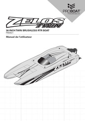 Horizon Hobby Pro Boat Zelos TWIN 36 Manuel De L'utilisateur