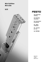 Festo SLTE-16 Série Notice D'utilisation