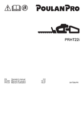 Poulan Pro PRHT22i Manuel D'utilisation