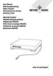 Mettler Toledo PBA330-B Série Mode D'emploi