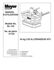 Meyer BL-125 Manuel D'utilisation