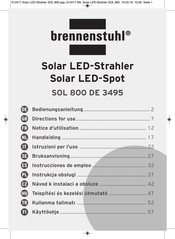 Brennenstuhl SOL 800 DE 3495 Notice D'utilisation