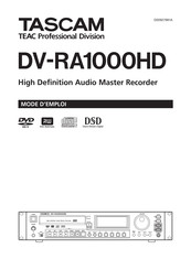 Tascam DV-RA1000HD Mode D'emploi