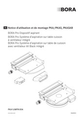 bora PKAS Notice D'utilisation Et De Montage