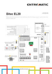 entrematic Ditec EL20 Manuel D'installation