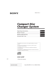 Sony CDX-52RF Mode D'emploi