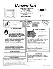 Quadra-Fire CB1200MI-MBK Manuel Du Propriétaire & Manuel D'installation