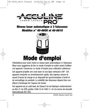 AccuLine PRO 40-6600 Mode D'emploi