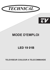 VESTEL TECHNICAL LED 19 01B Mode D'emploi