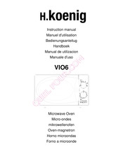 H.Koenig VIO6 Manuel D'utilisation