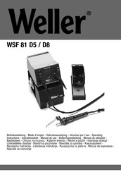 Weller WSF 81 D8 Mode D'emploi