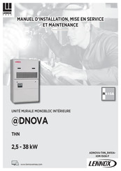 Lennox EMEA @DNOVA THND/U/X 250 Manuel D'installation, Mise En Service Et Maintenance