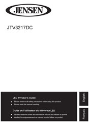 Jensen JTV3217DC Guide De L'utilisateur