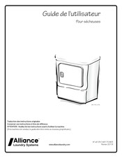 Alliance Laundry Systems DRY725C SVG Guide De L'utilisateur