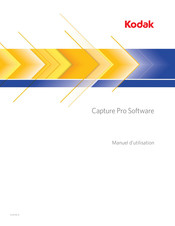 Kodak Capture Pro Software Manuel D'utilisation