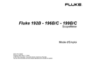Fluke ScopeMeter 192B Mode D'emploi