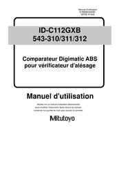 Mitutoyo 543-311B Manuel D'utilisation