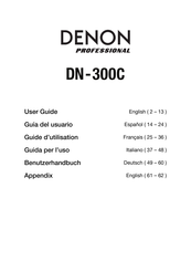 Denon Professional DN-300C Guide D'utilisation