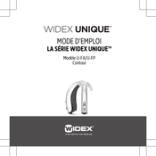 Widex UNIQUE U-FA Mode D'emploi